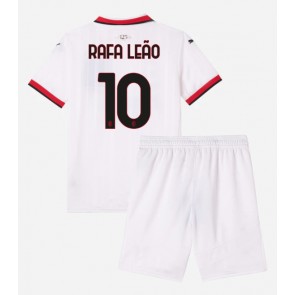 AC Milan Rafael Leao #10 Borta Kläder Barn 2024-25 Kortärmad (+ Korta byxor)